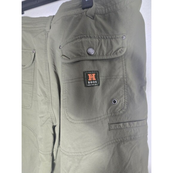 Howler Brothers Waterman’s Work Shorts 36 Olive Green Ripstop Nylon Stretch NWOT - Picture 11 of 12